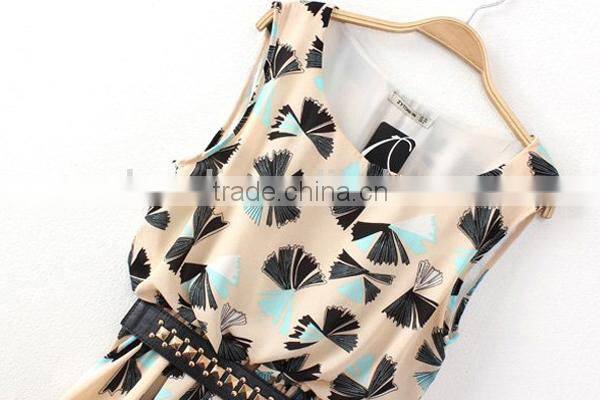 HD-D221 elegant ladies dress/OEM woman chiffon dress/OL dress