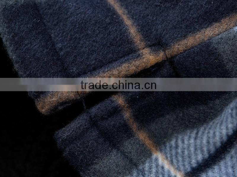 Hot selling cheap plaid wholesale men's clothing winter jacket men