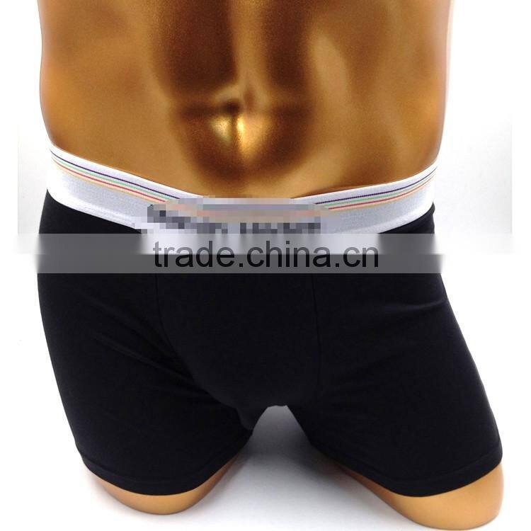 Custom Elastic Waistband Underwear Manufacture Embroidered Mens Underwear Boxers Print