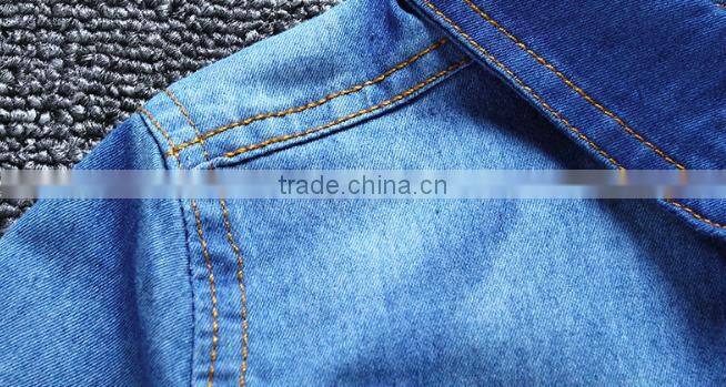 Children clothing OEM boy's denim shirt High quality Summer Fashion Baby Boy's cowboy shirts