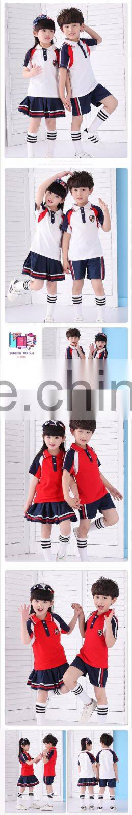 Children Clothing Boys and Girls Clothes Set Wholesale Primary School Uniform Designs