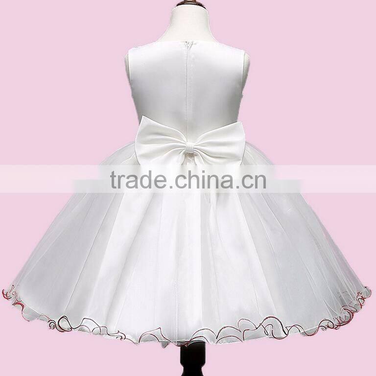 Lace Flower Girl Patterns Ruffle Embroidery Designs Princess Birthday Party Kids Dress Wedding Formal Dress