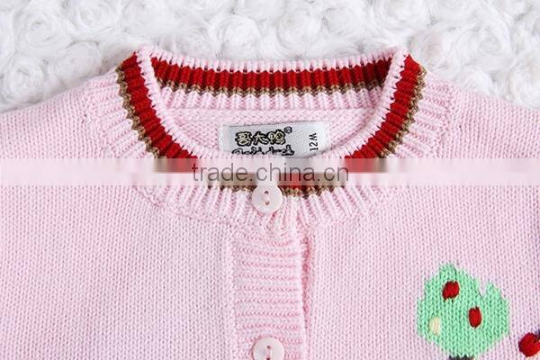 Dongguan manufactured kids thick wool knit sweater coat pattern