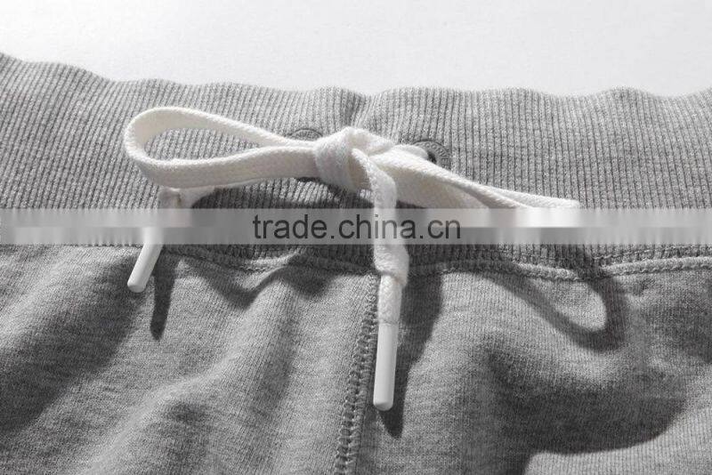 2017 wholesale blank grey gym shorts sweat shorts men