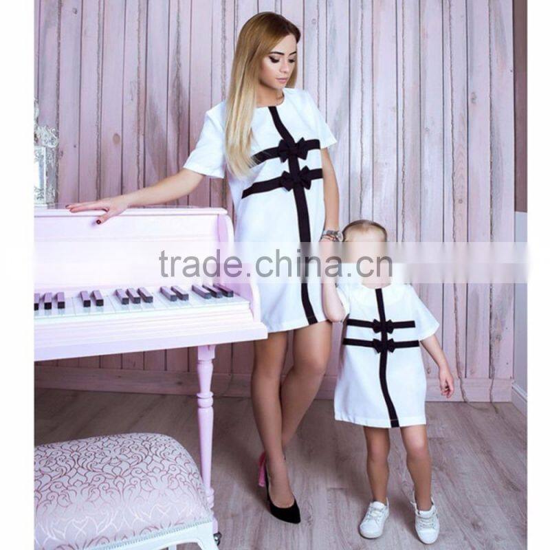 Summer Family Matching Mother Daughter Baby Dress Baby Girl Clothes Women Dress