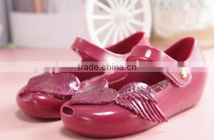 soft melissa shoes for girls, heart design mini melissa shoes