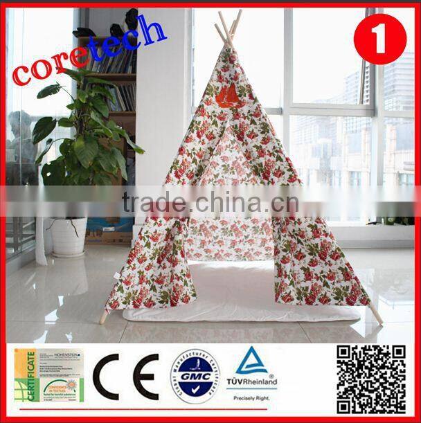 Breathable waterproof kids folding house tent, teepee tent