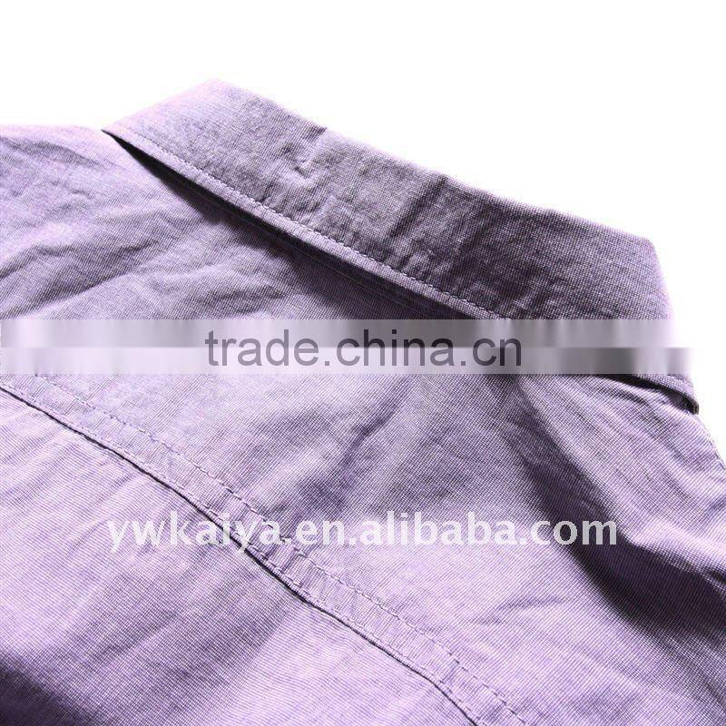 narrow collar solid collar long sleeve soft causal cotton shirt for men 2016