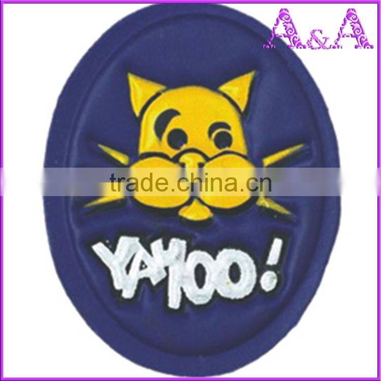2017 High Quality Printing pvc rubber Eco-Friendly 3d patch clothing label