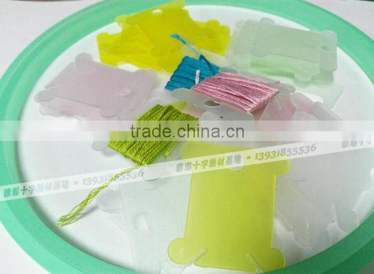 threading thread on card plastic boards threading board tools for cross stitch