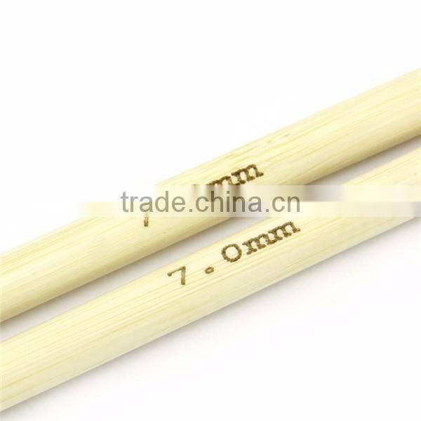High Quality Natural Bamboo Afghan Tunisian Double Ended Crochet Hooks Needles