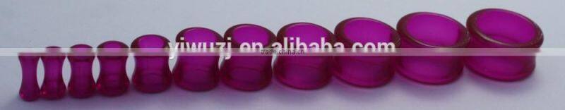 2014 Round Ear Plugs Fack ear Tunnel Acrylic tapers body piercing jewelry