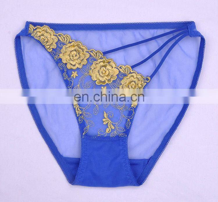 New Arrival Fitness Young Lady Embroiderey Women's Underwear Panties