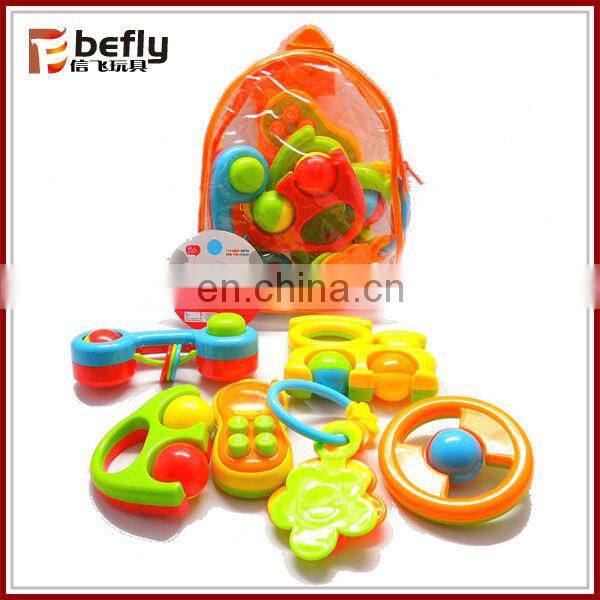 Cheap baby plastic ring rattle