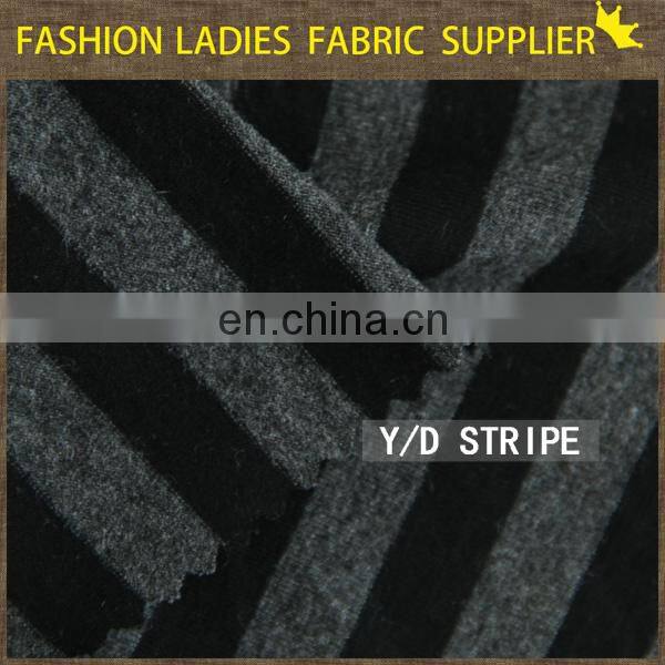 Hot stripejersey fabric dress,yarn dyed jersey fabric dress,150cm popular design polyester jersey fabric dress