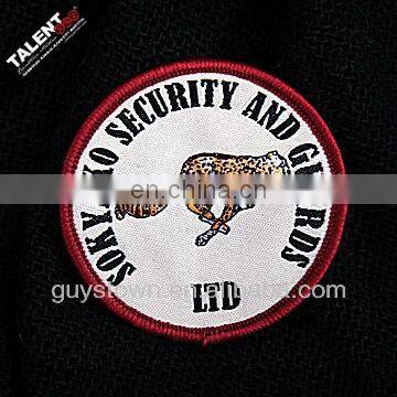 wholesale custom private woven logo badge for school uniform