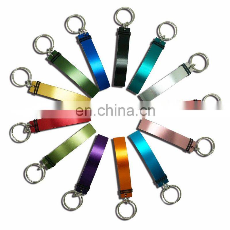 Aluminum bottle opener key ring
