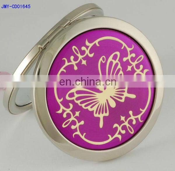 goldfish purple tone mini pocket makeup mirror