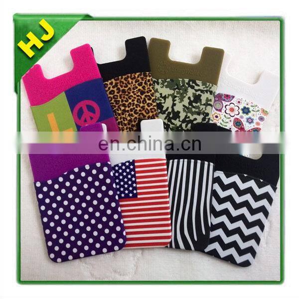 Silicone cell phone wallets