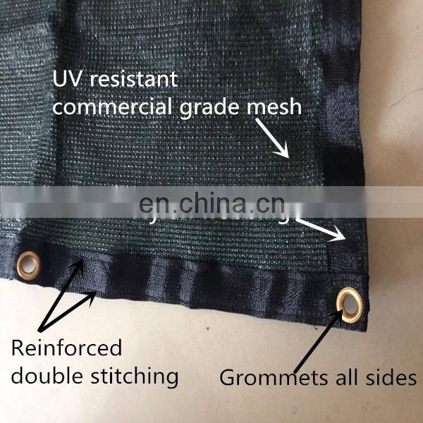 wind protecting sun shade netting with Grommets150-200g