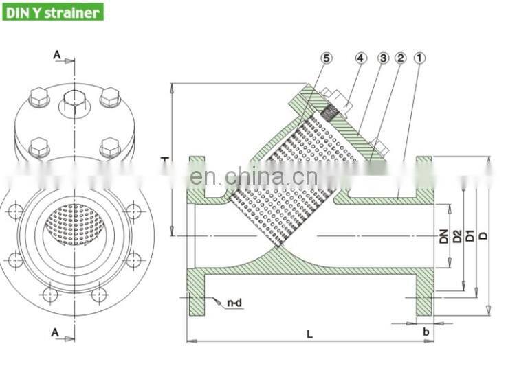 150LB FLANGED Y-STRAINER CF8M