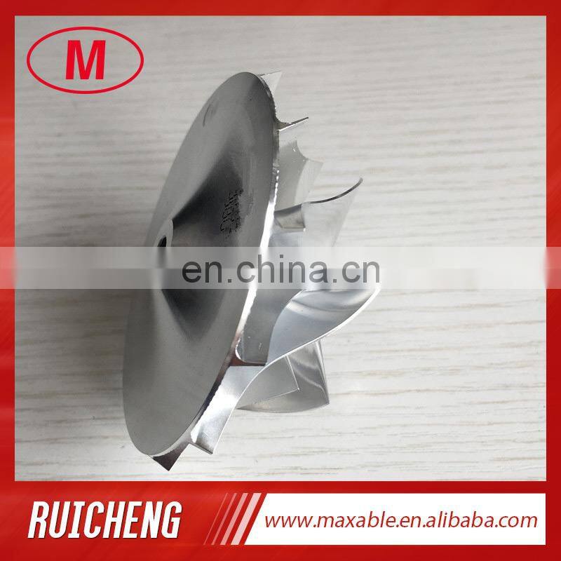 T04E 6+6 blades 53.87/76.07mm 448048-0004 turbocharger billet/milling/aluminum 2618 compressor wheel for 451567-0001/452240-000