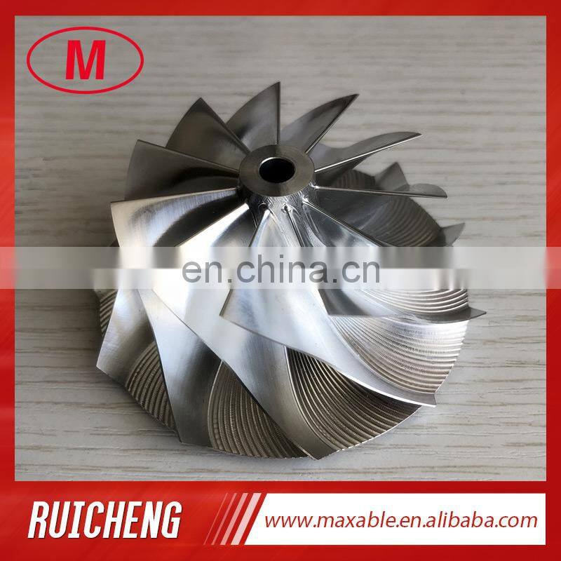 GTX3076 11+0 blades 58.00/76.13mm bore 5.99 performance turbo billet/milling/aluminum 2618 compressor wheel