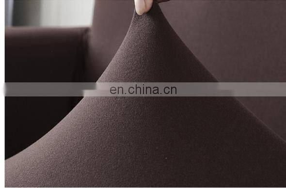 Solid color Water Repellent High Stretch sofa Slipcover Super Soft Fabric Couch Cover