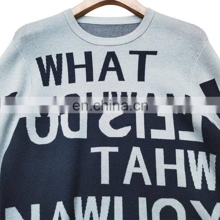 DiZNEW OEM Mens Wool Sweater jacquard Pullover Sweaters For Man