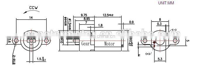 Micro 10mm Planetary Dc GearMotor With Plastic Gear Box