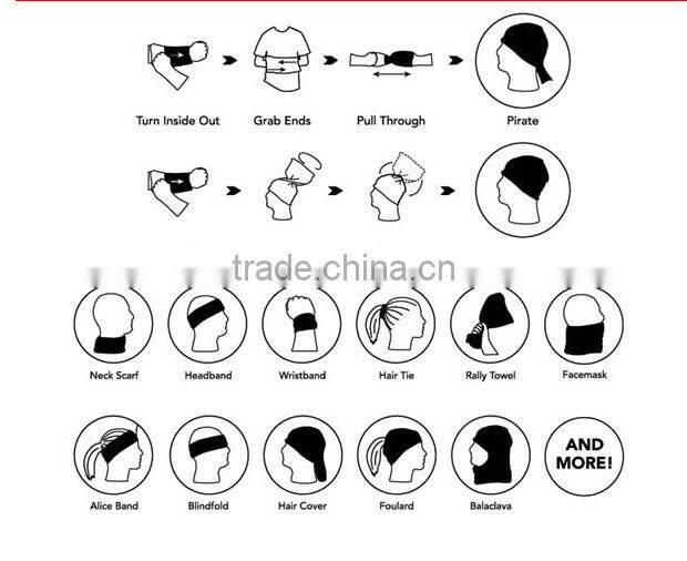 Thicker Fabric polyester 35g/pc multifunctional Tube Bandana