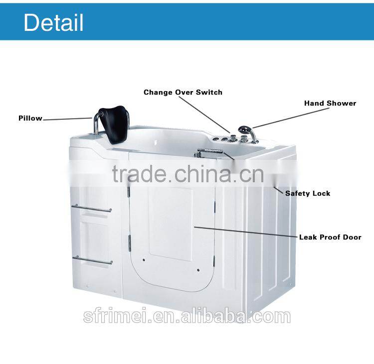 Walk In Tub Shower Combo With Seat Bathtub For Disabled People