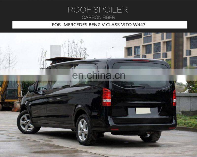 Carbon Fiber Rear Roof Spoiler For Mercedes Benz V Class Vito W447 2016-2018