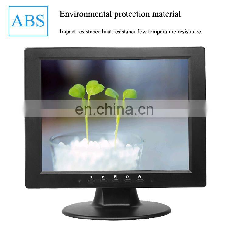 Portable Monitor Pc Led Lcd 12V Cctv with VGA Input for Cars 12 Small Dc Powered 10.4 inch monitor