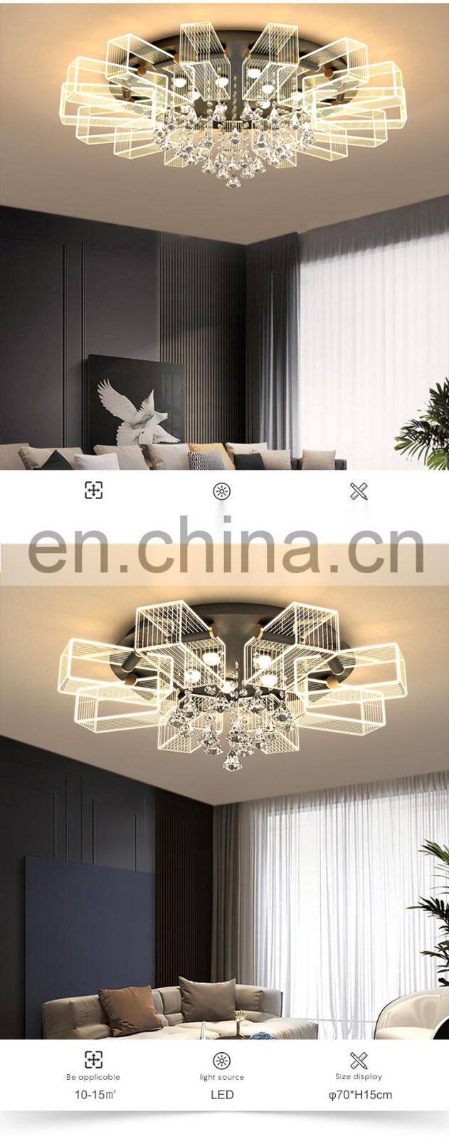 High Quality Indoor Luxury Decoration Acrylic Bedroom Living Room Modern LED Ceiling Lamp