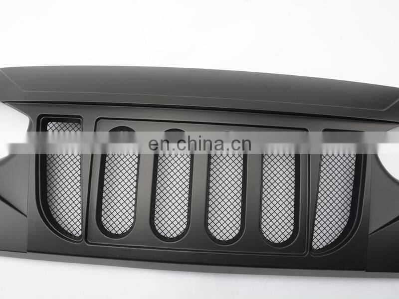 ABS Grille With Mesh for Jeep Wrangler JK 2007-2017 4x4 Accessories Maiker Manufacturer Front Car Grills