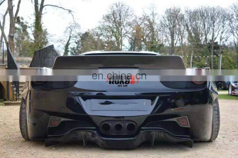 Runde LB Style Fiber Glass Material Wide Body Kit modificaion Suitable For Ferrari 458 Italia And Spider Upgrade body kit