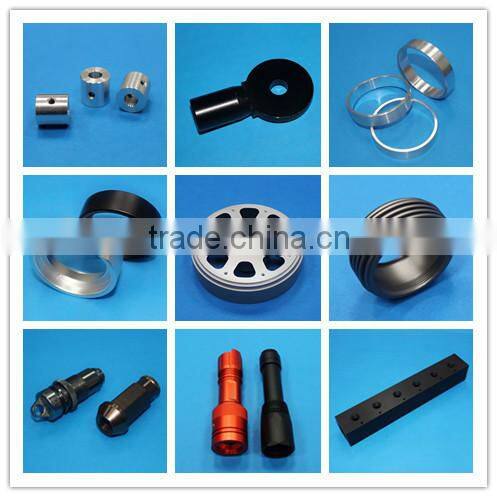 metal lathe machined parts/black heat sink plate/metal lathe service