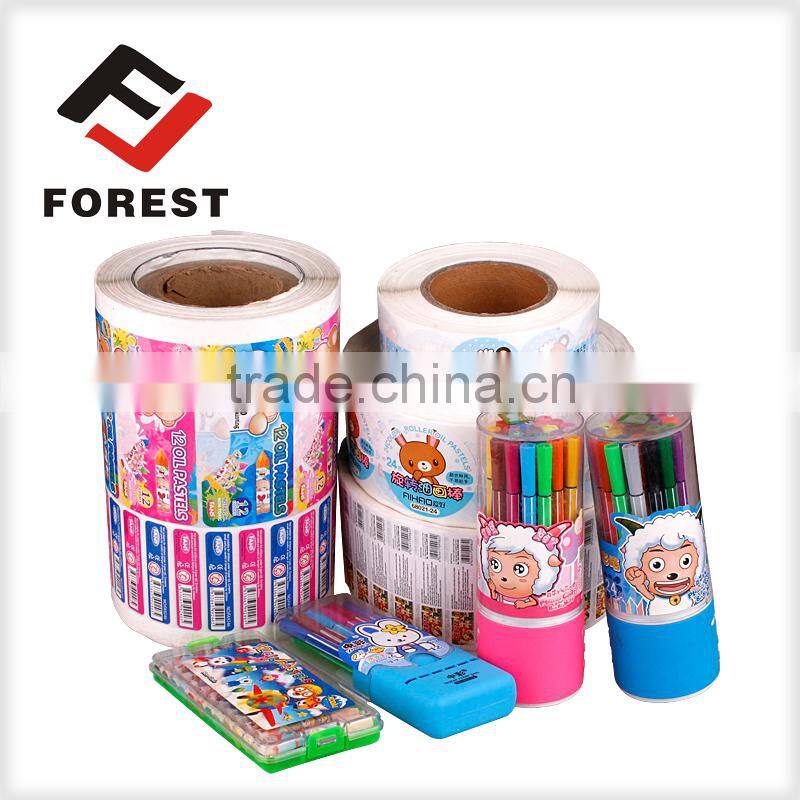 self-adhesive printed sticker for automatic labeling machine