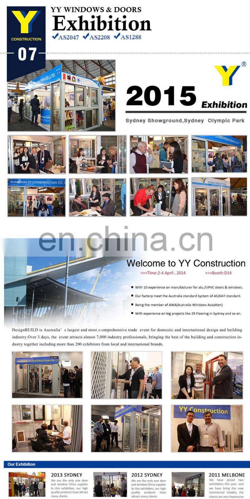 Aluminium fixed panel window against hurricanes in North America