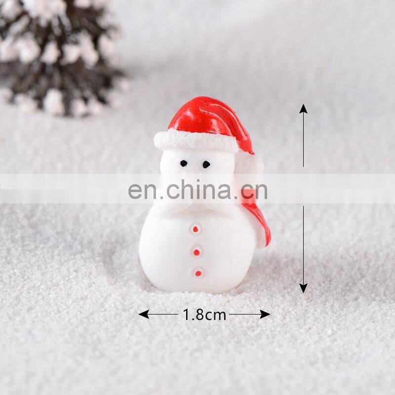 Christmas Resin Elk Santa Claus Ornaments Merry Christmas Decoration For Home Figurines Miniatures 2023 New Year Xmas Box Decor