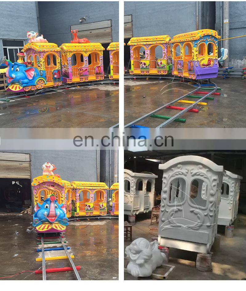 Factory price amusement park games electric train set for adults