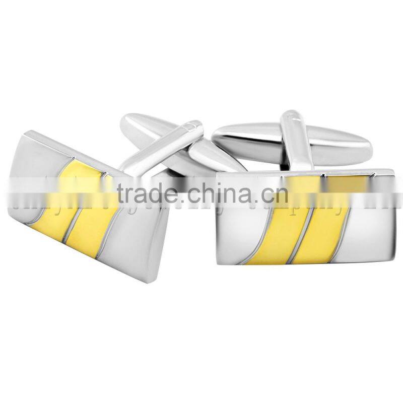 2015 new fashion cheap wholesale gold plated cufflinks, cufflink manufacturer for men, make custom cufflink blanks