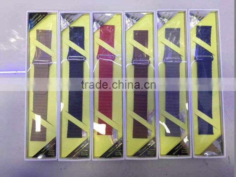 high quality link Bracelet Strap leather loop for Fitbit Blaze tracker Smart Fitness Watch band