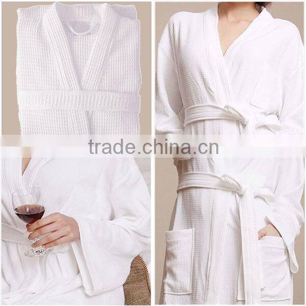 hotel cotton waffle bathrobe