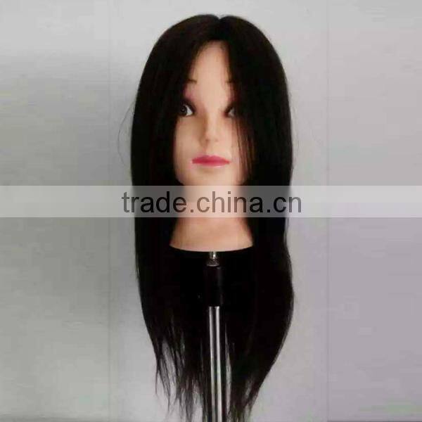 Wholesale mannequie head with training wig natural hair could be curled dyed and cut