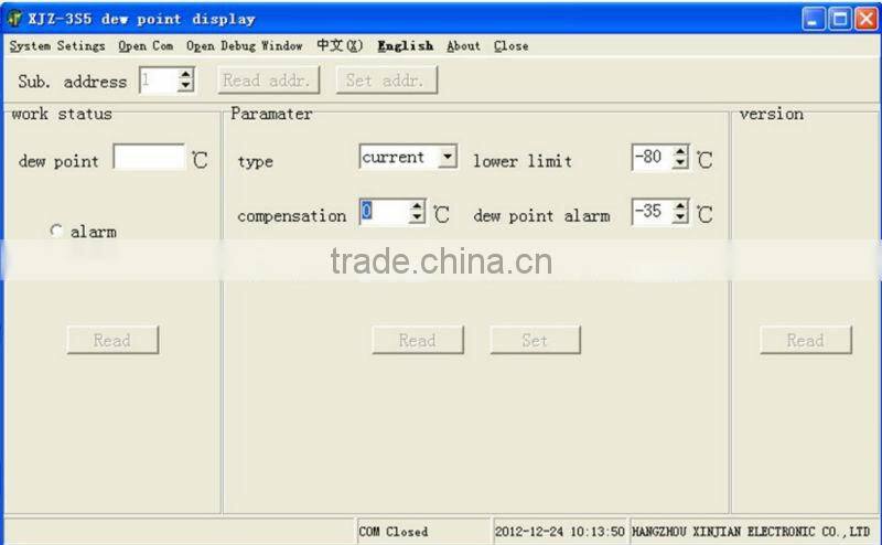 XJZ-3S5 Compressed Air Dew Point Meter