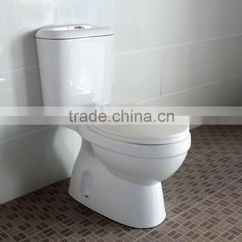 Modern bathroom washdown two-piece sanitary toilet