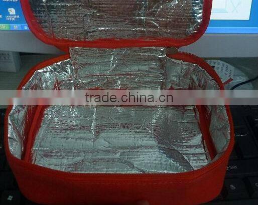 2016 flexible polyester EPE silver new folding picnic cooler bag