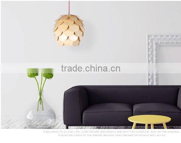 Modern creative style elegant wooden pendant lamp/lighting JK-8005B-32 LED pendant light